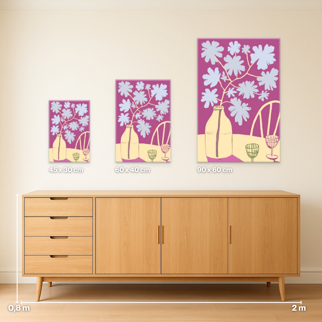 Pop-Art Blumen - Malen nach Zahlen