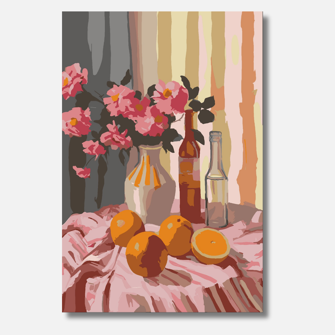 Citrus & Stripes - Malen nach Zahlen