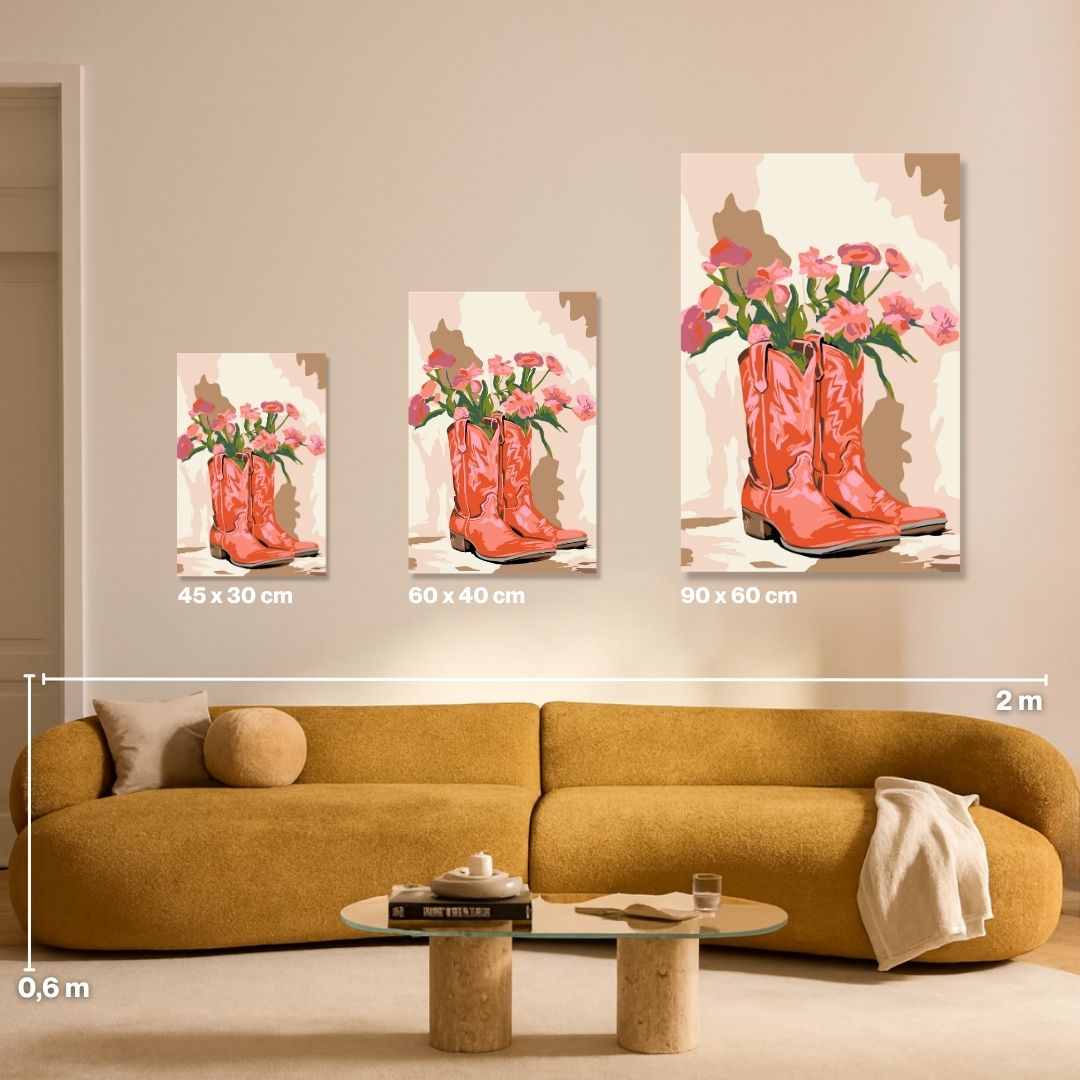 Cowgirl - Painting by numbers