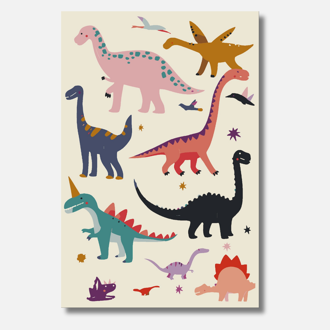 Dino Party - Malen nach Zahlen