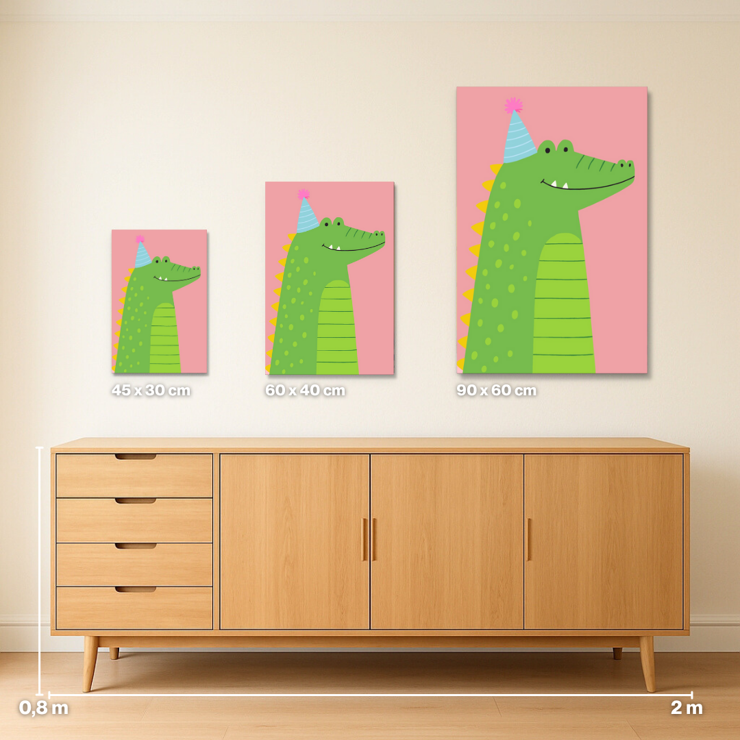 Pink Crocodile- Malen nach Zahlen