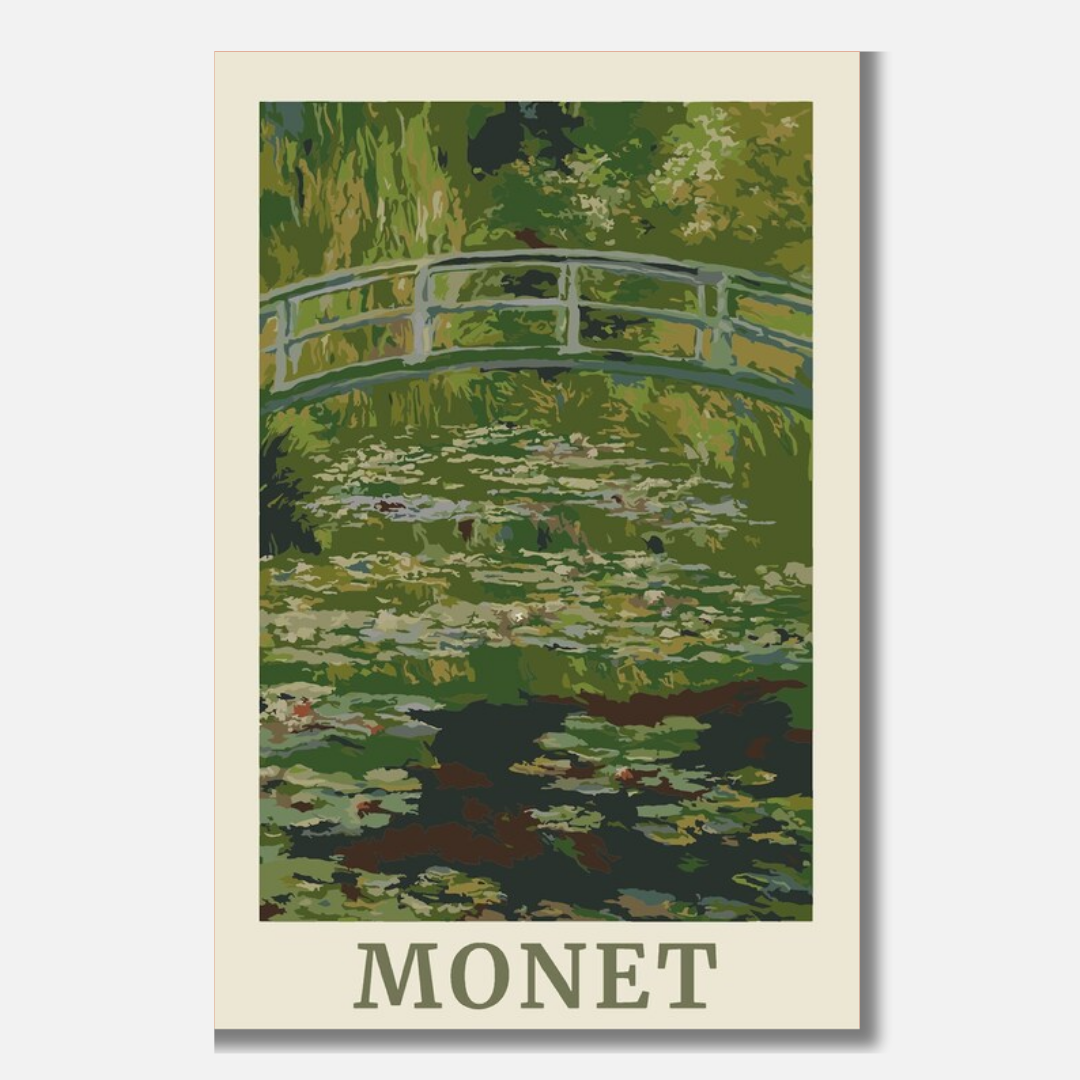 Monet Bridge - Malen nach Zahlen