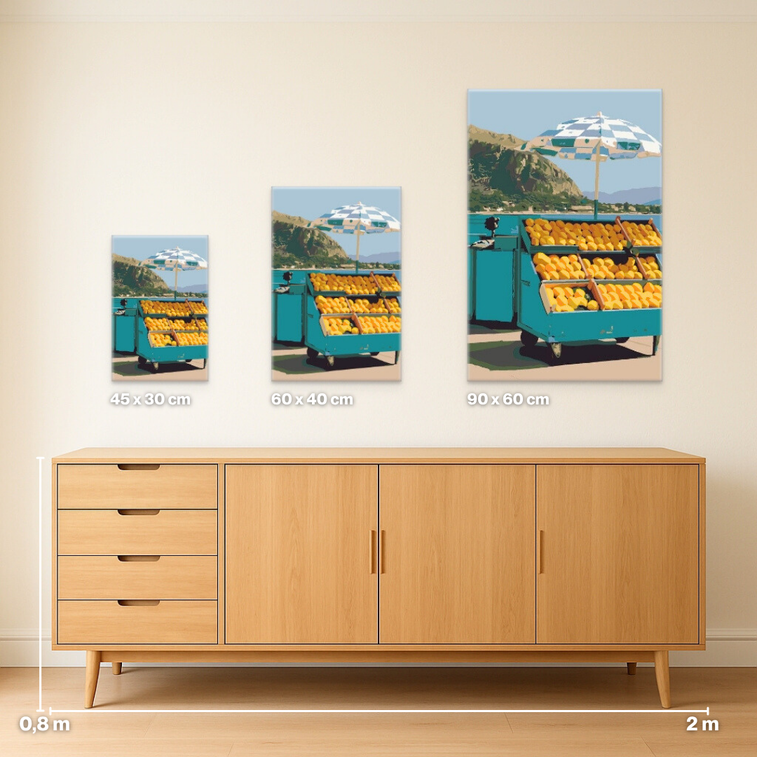 Lemons by the Sea - Malen nach Zahlen