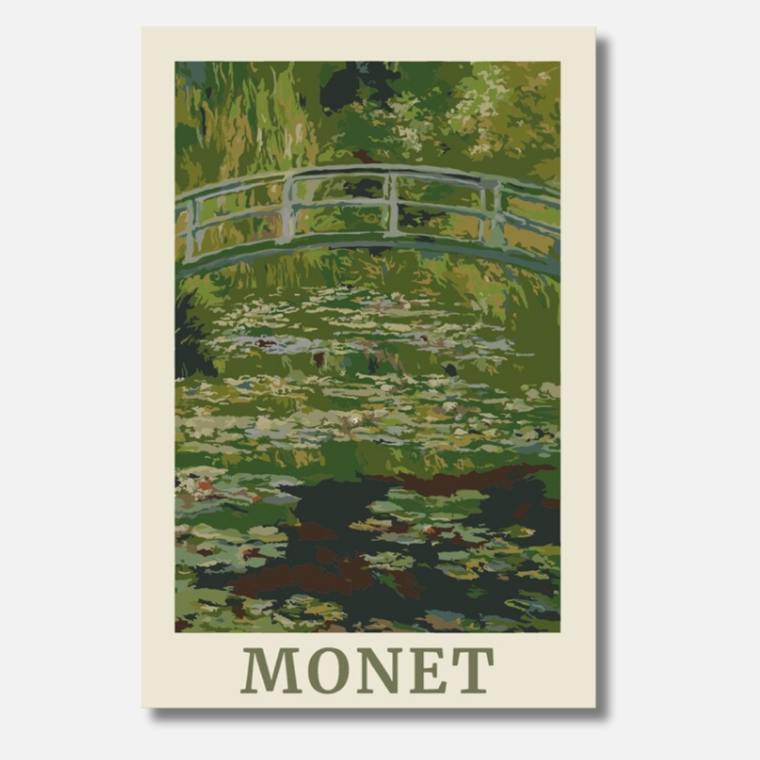 Monet Bridge - Malen nach Zahlen
