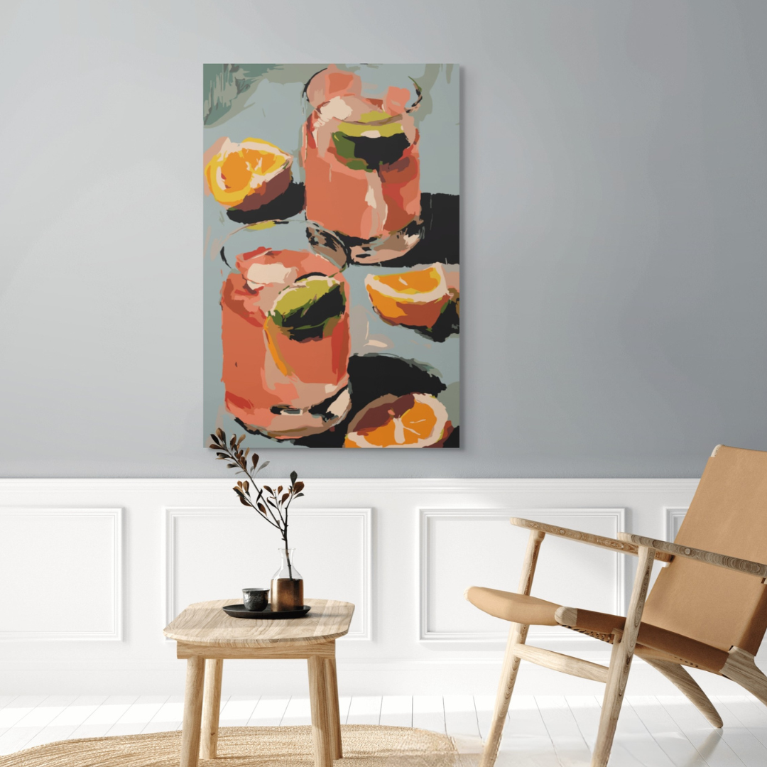 Aperol Sour - Malen nach Zahlen