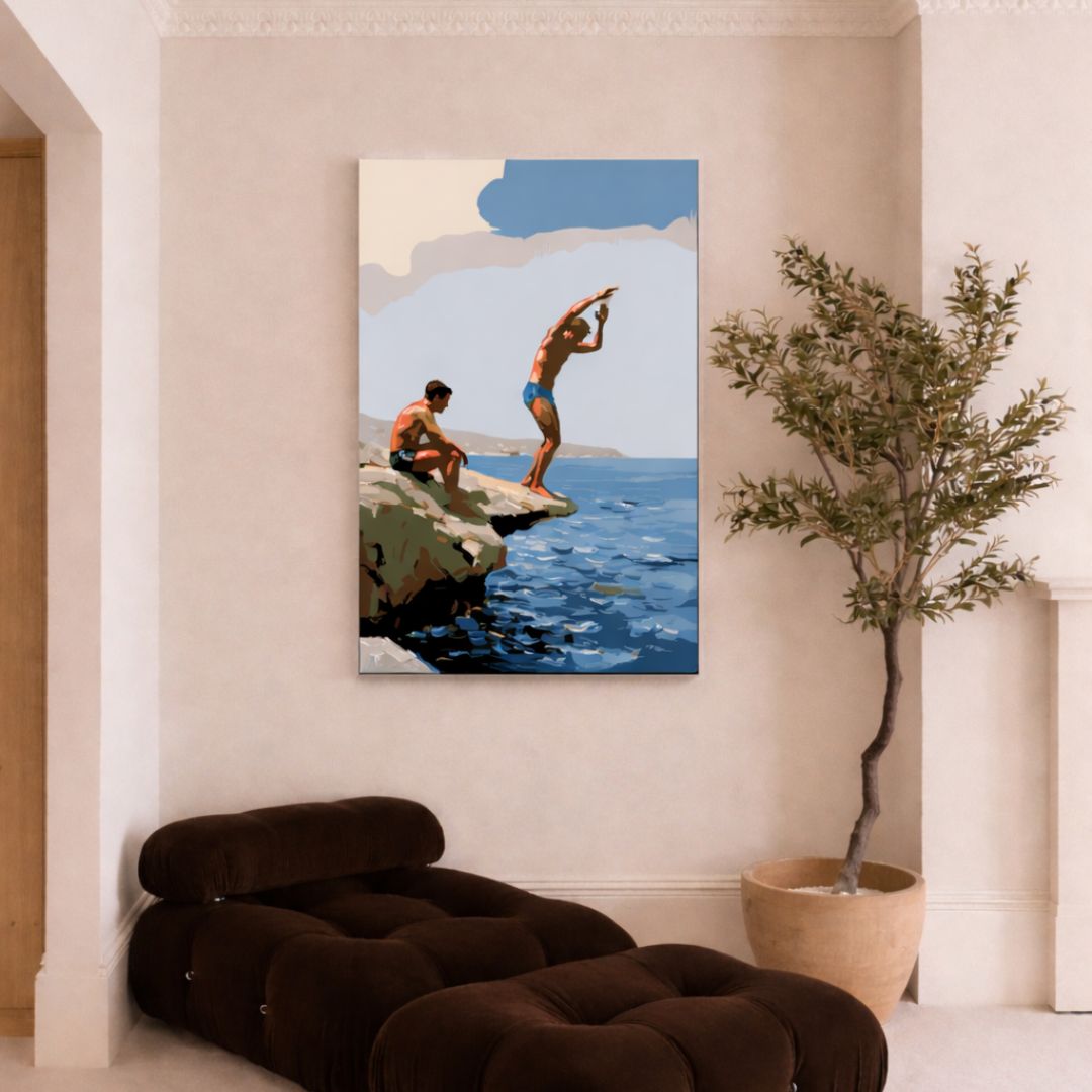 Into Blue - Malen nach Zahlen