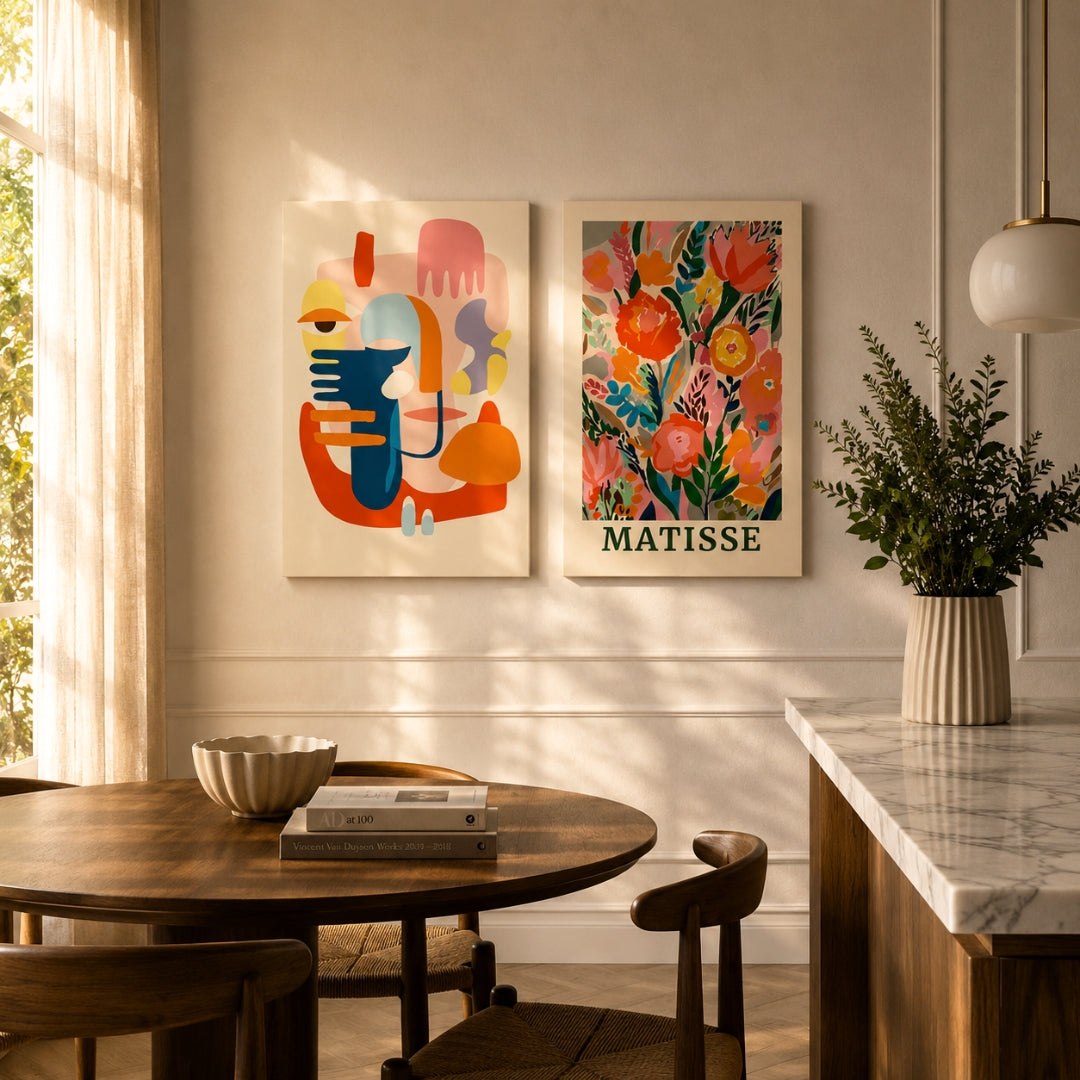 Faces & Matisse 2-er Bundle - Malen nach Zahlen mit Keilrahmen