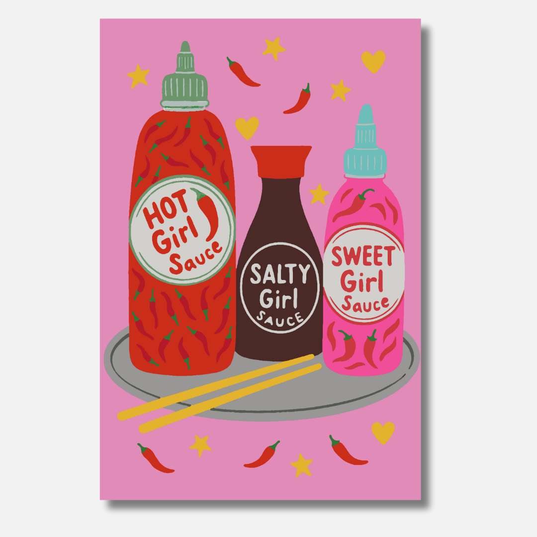 Hot Girl Sauce - Malen nach Zahlen