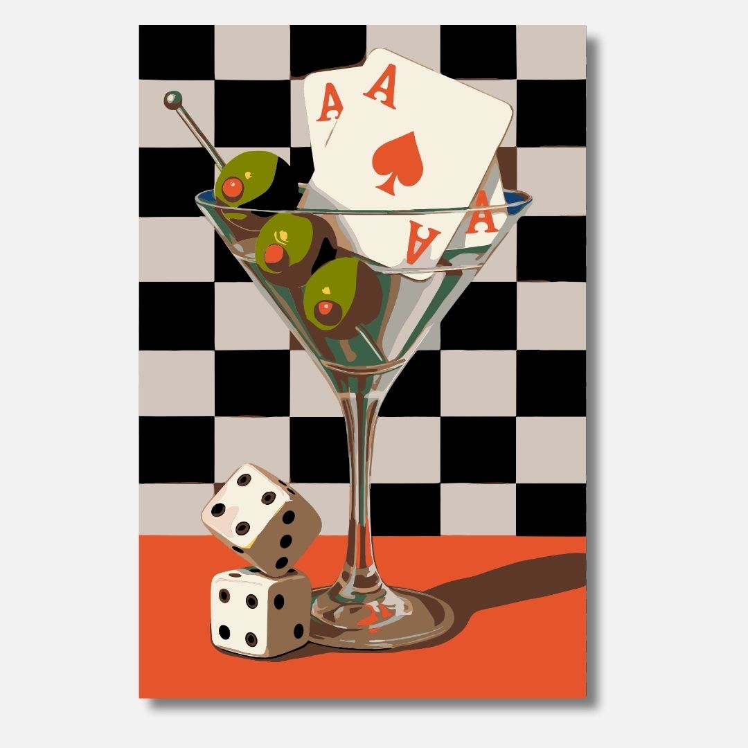 Martini Game - Malen nach Zahlen