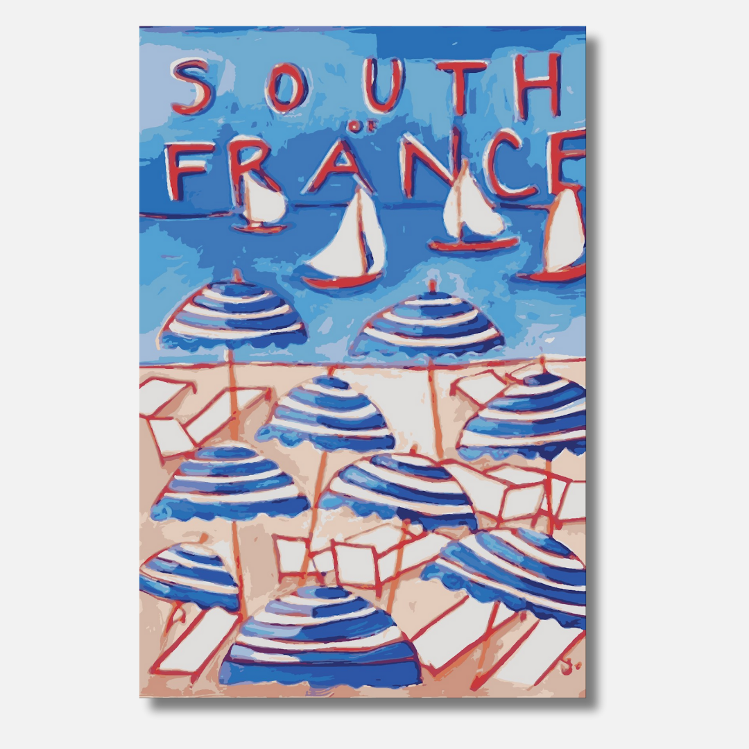 French Riviera - Malen nach Zahlen