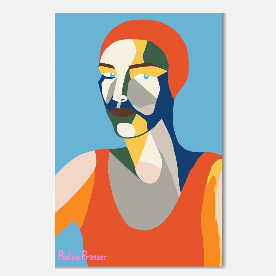 Abstract Swimmer - Malen nach Zahlen