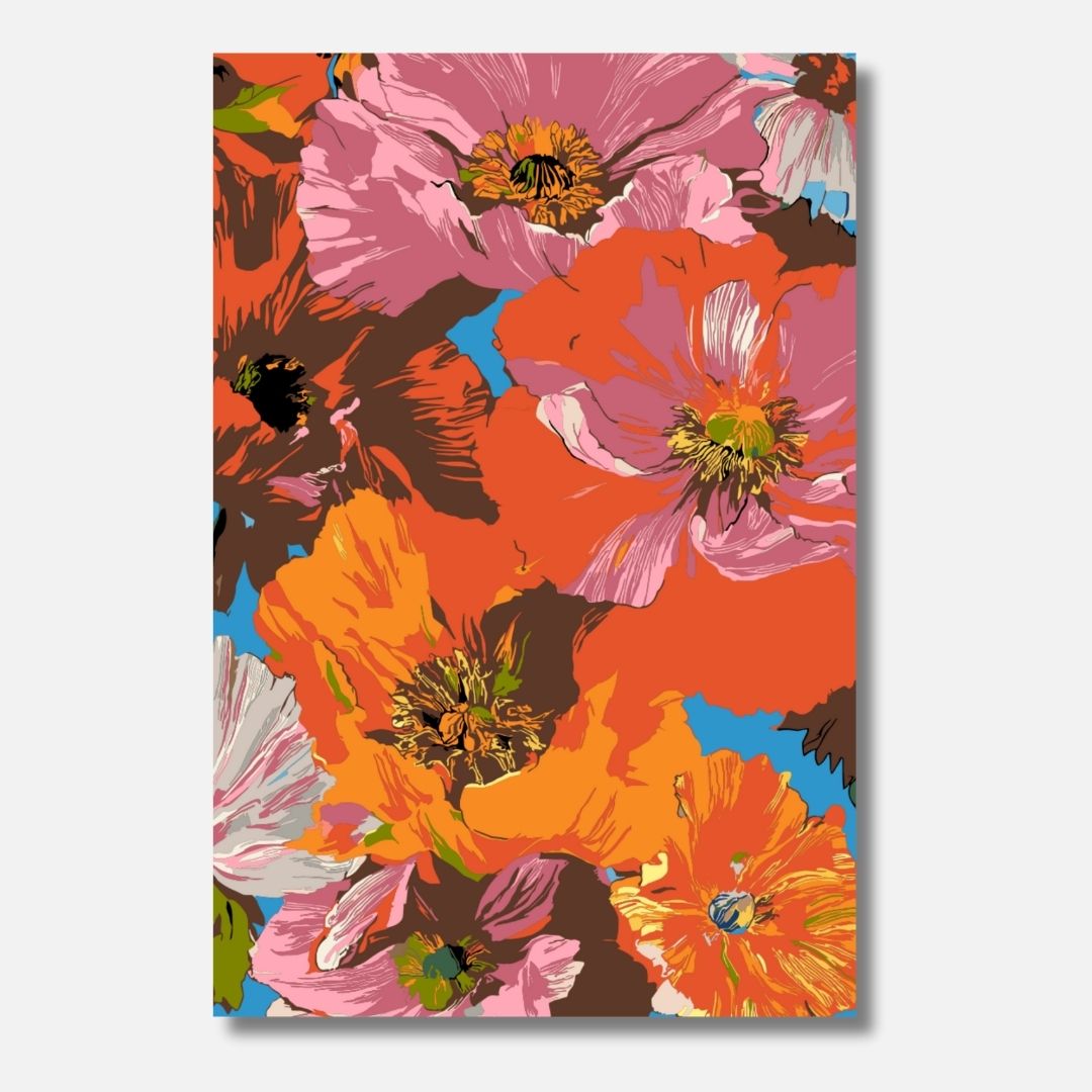 Blumenrausch - Malen nach Zahlen