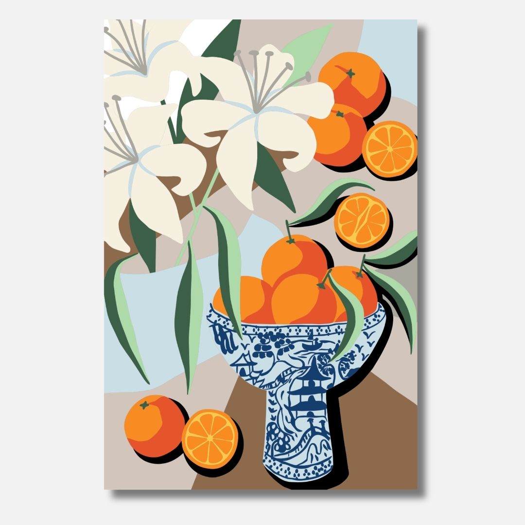 Orange Season - Painting by numbers