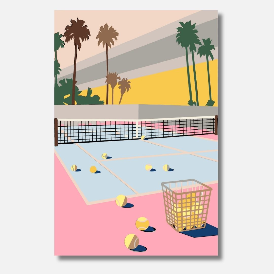 Tennis Morning - Malen nach Zahlen