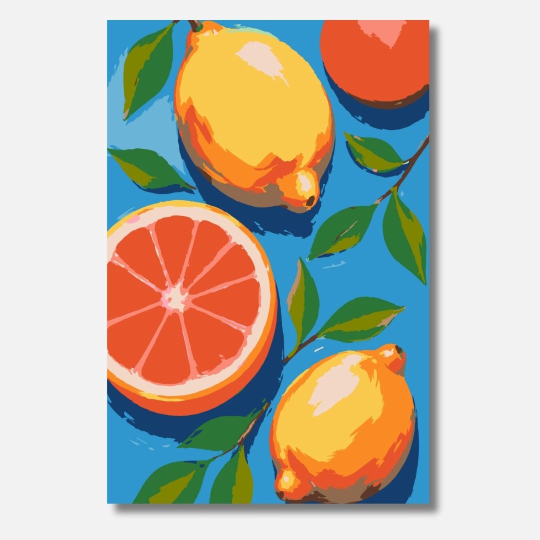 Citrus Burst - Malen nach Zahlen