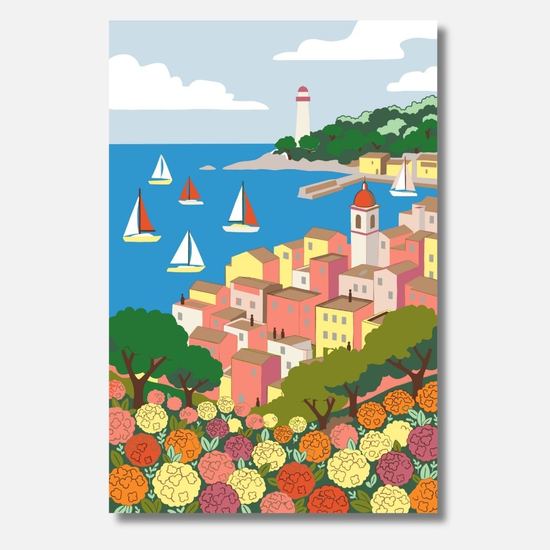 Coastal Village - Malen nach Zahlen