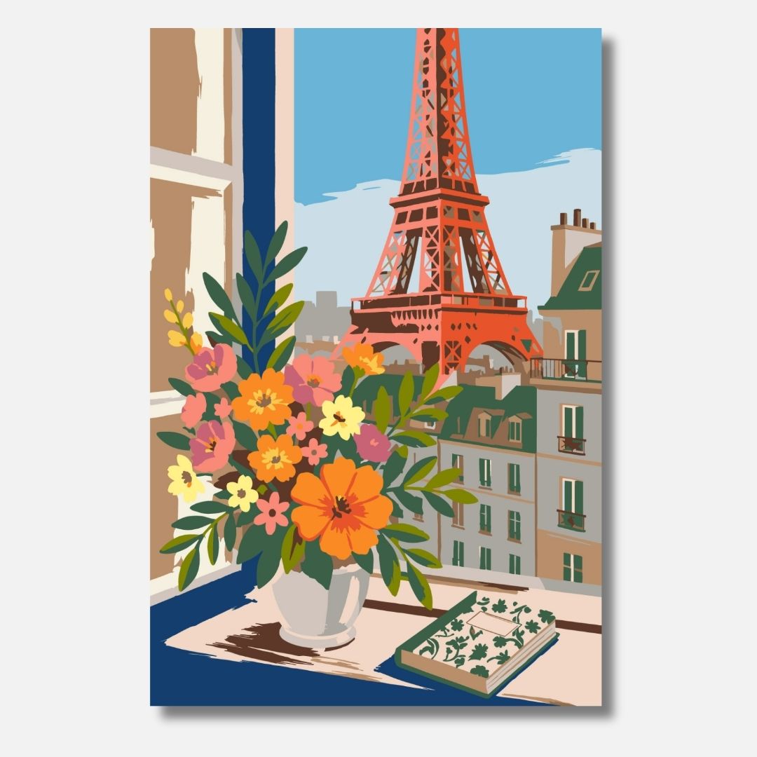 Paris in Bloom - Malen nach Zahlen