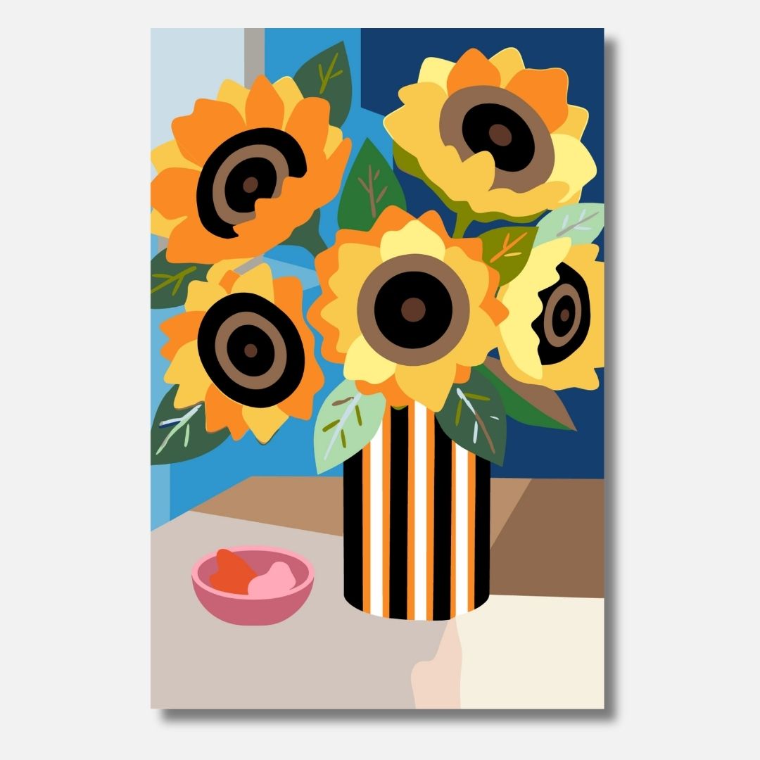 Sunflower Fever - Malen nach Zahlen