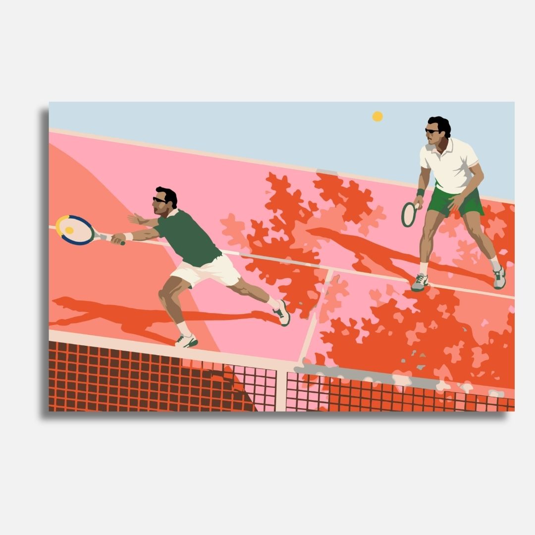 Lets Play Some Tennis Colorful - Malen nach Zahlen