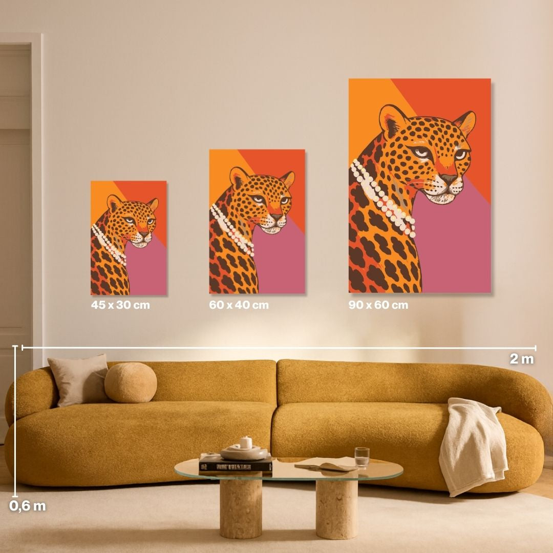 Leopard Lady - Malen nach Zahlen