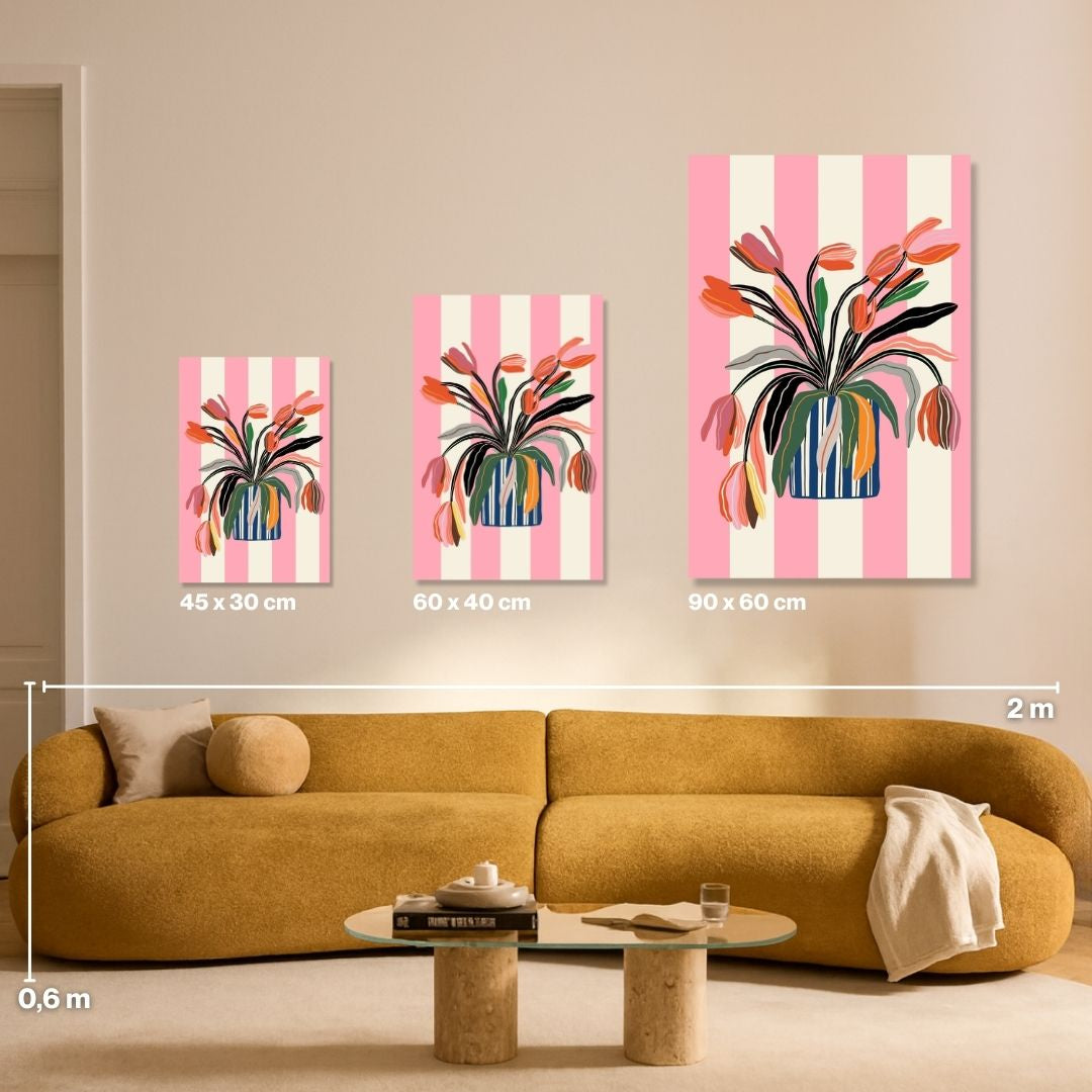 Striped Tulips - Malen nach Zahlen