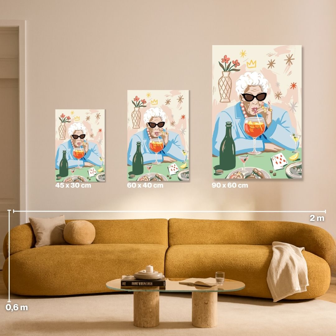 Grannys Cocktail Club - Painting by numbers
