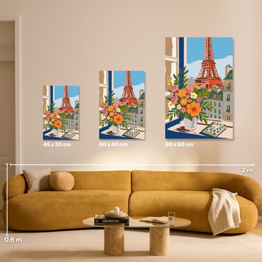 Paris in Bloom - Malen nach Zahlen