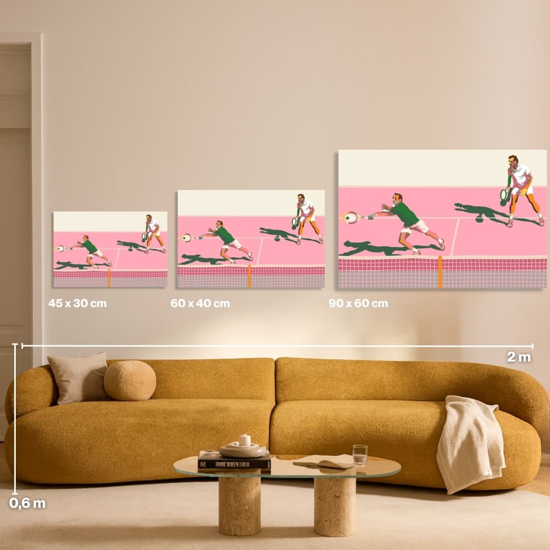 Lets Play Some Tennis Pink - Malen nach Zahlen