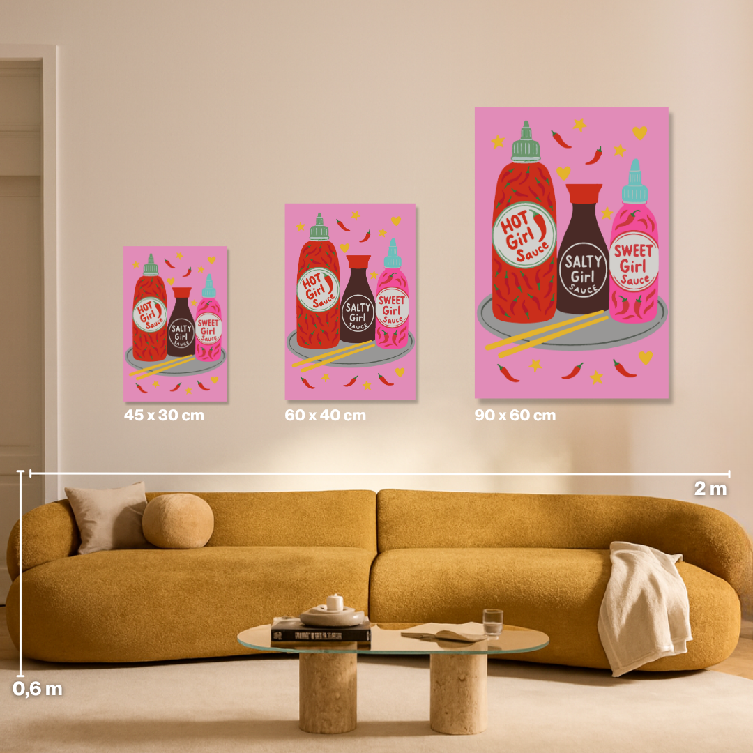 Hot Girl Sauce - Malen nach Zahlen