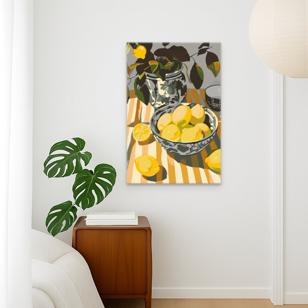Yellow Citrus Delight - Malen nach Zahlen