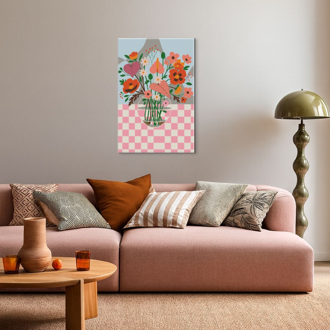 Chess & Flowers - Malen nach Zahlen