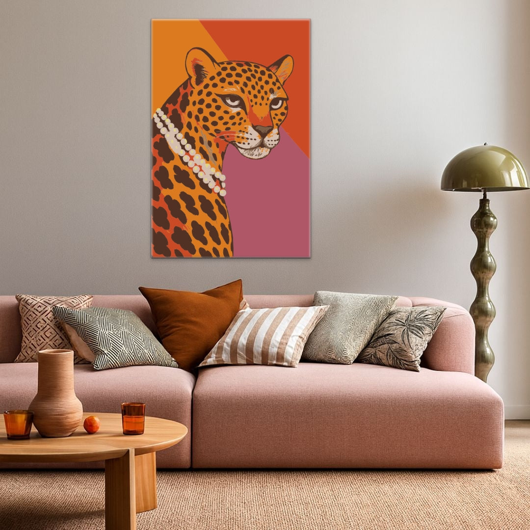 Leopard Lady - Malen nach Zahlen