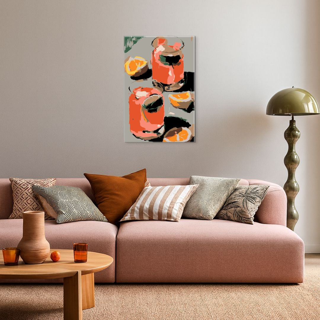 Aperol Sour - Malen nach Zahlen