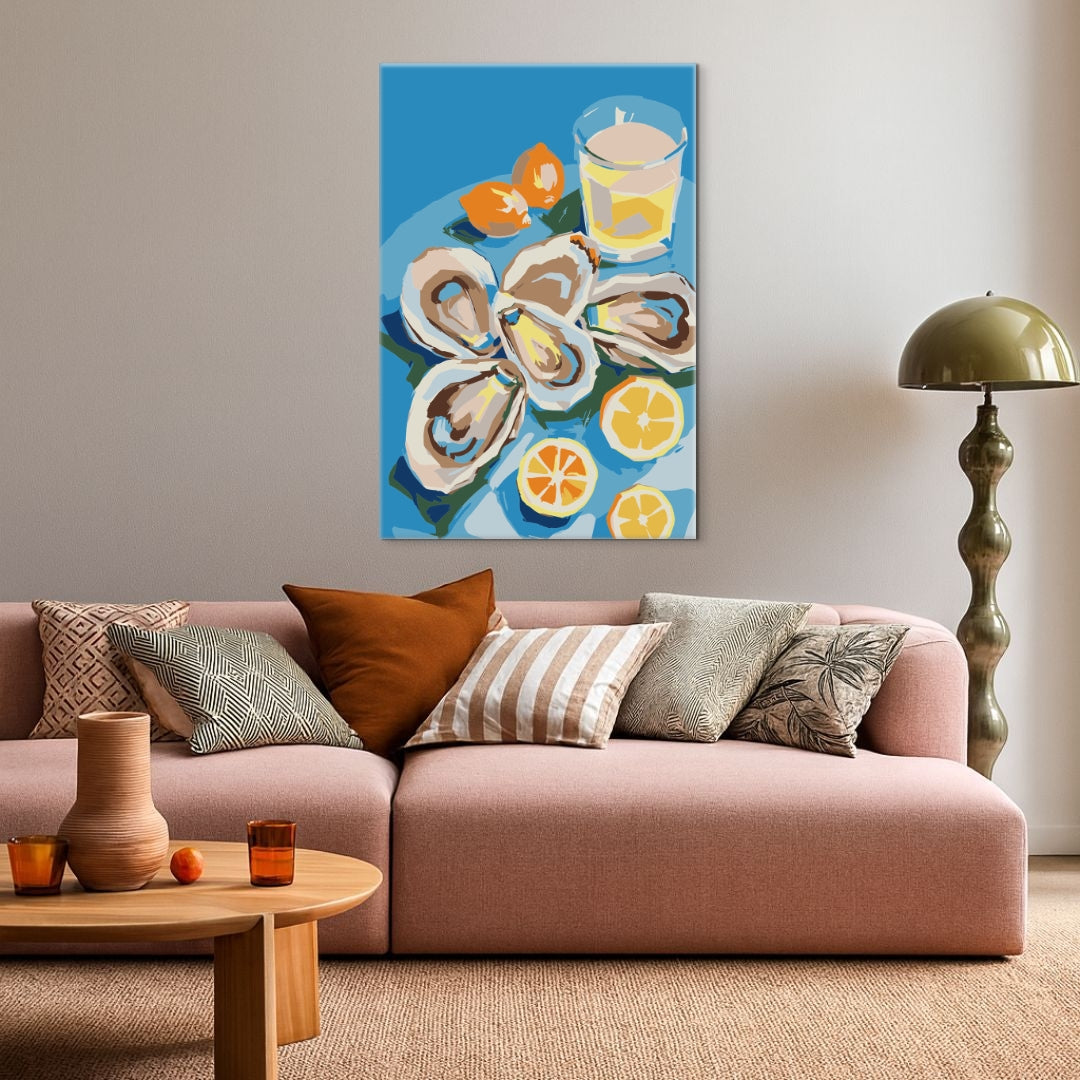 Austern & Zitronen - Malen nach Zahlen