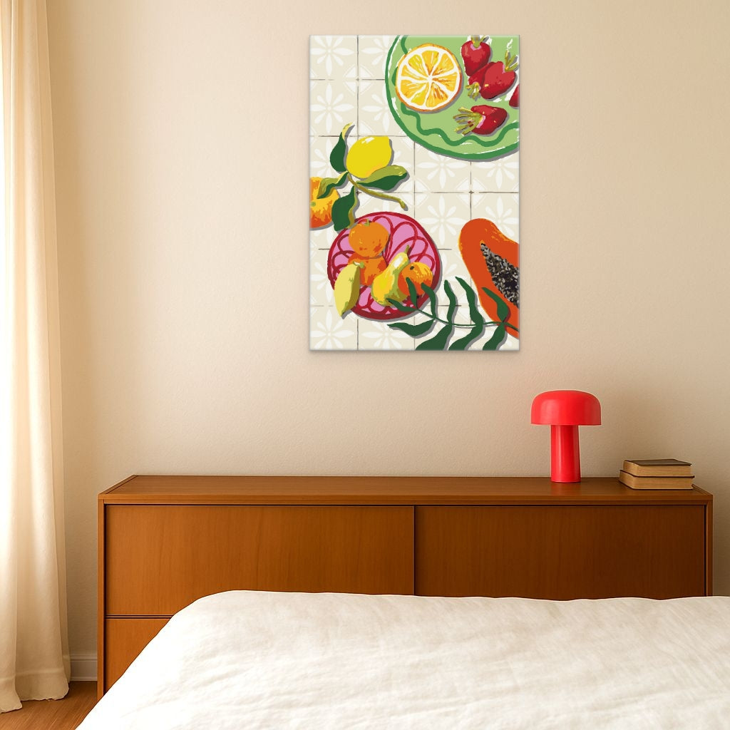 Fruta y Ceramica - Malen nach Zahlen