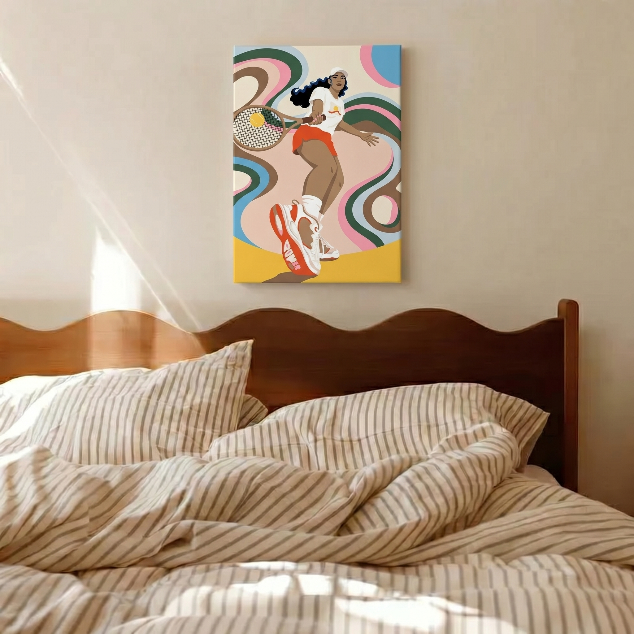 Tennis Swirl - Malen nach Zahlen