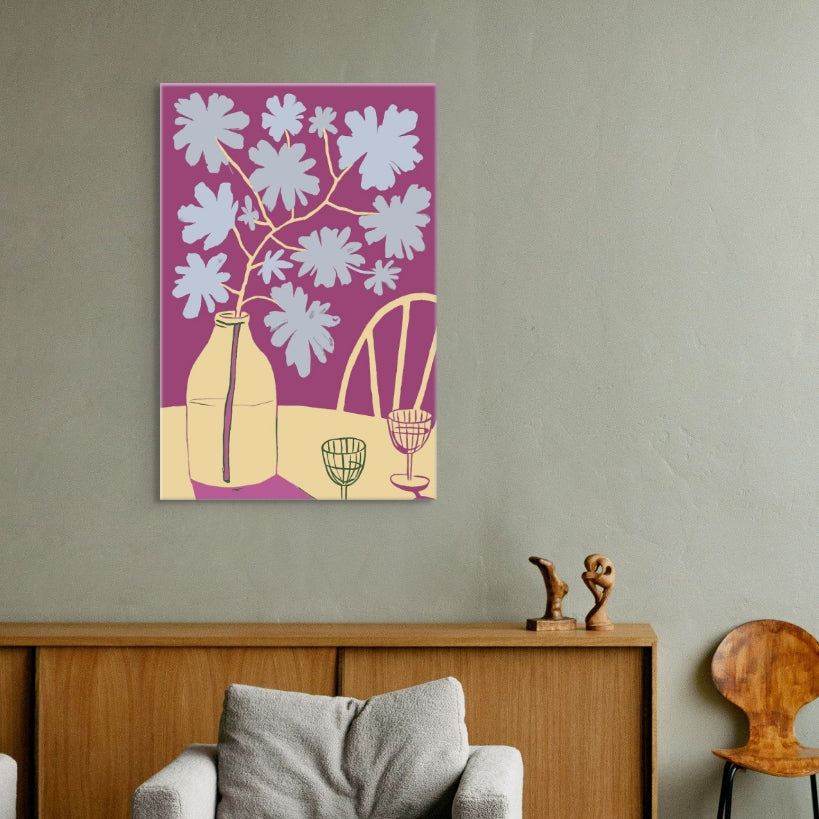 Pop-Art Blumen - Malen nach Zahlen