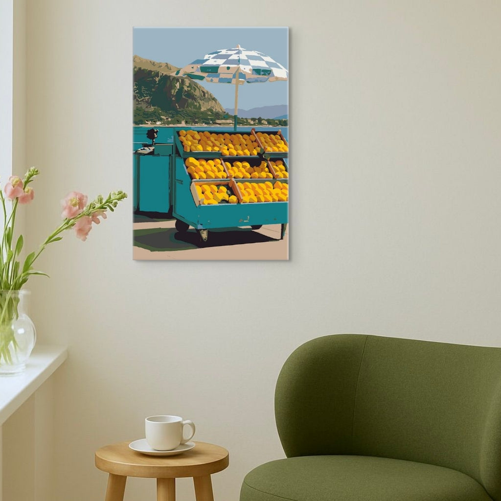 Lemons by the Sea - Malen nach Zahlen