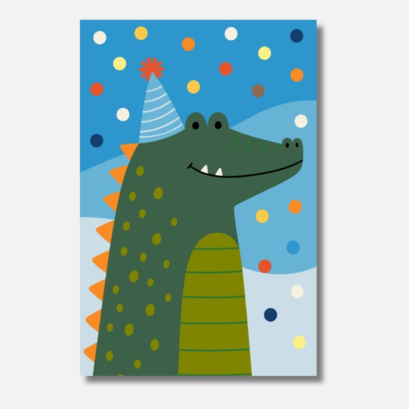 Malen nach Zahlen Erwachsene Blue Crocodile blaues Krokodil Tiere Motiv | Hochwertiges DIY Malset habitus studio