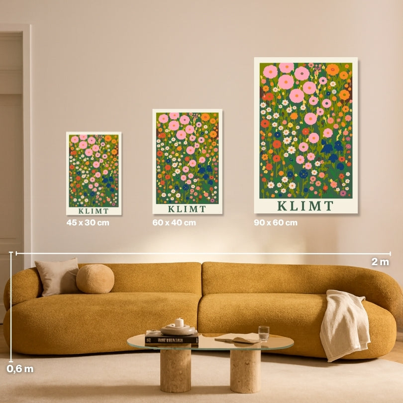 Malen nach Zahlen Klimt Jugendstil Groessen Vergleich Leinwand 45x30 60x40 90x60 cm - habitus studio