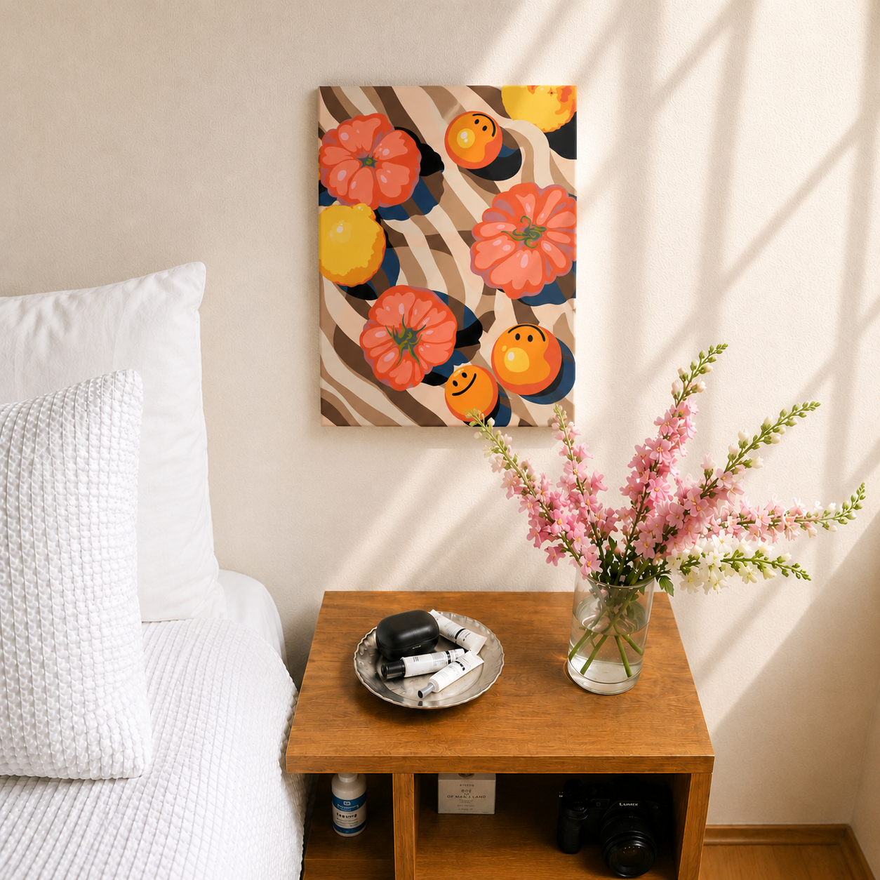 Malen nach Zahlen Erwachsene Trinity Herbst Kuerbis Motiv als Wandbild im Wohnzimmer - habitus studio DIY Malset