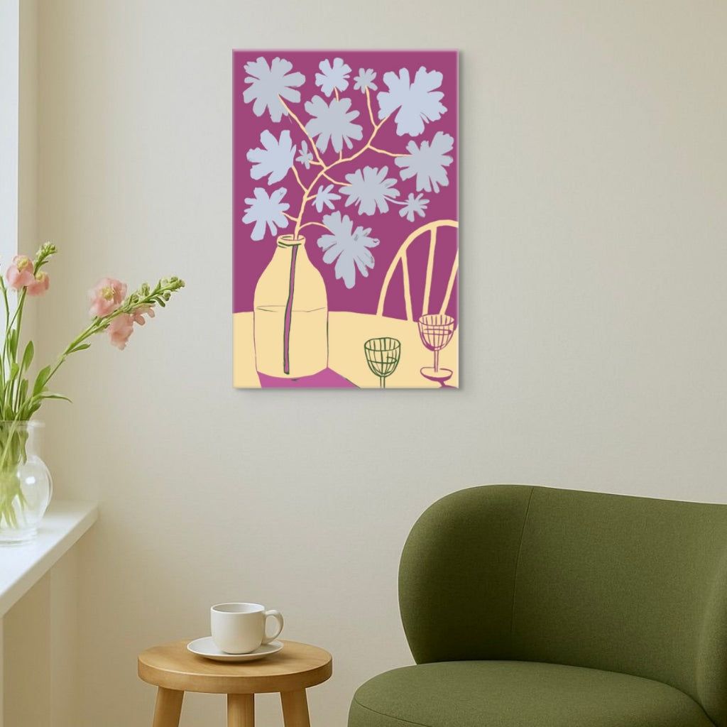 Pop-Art Blumen - Malen nach Zahlen