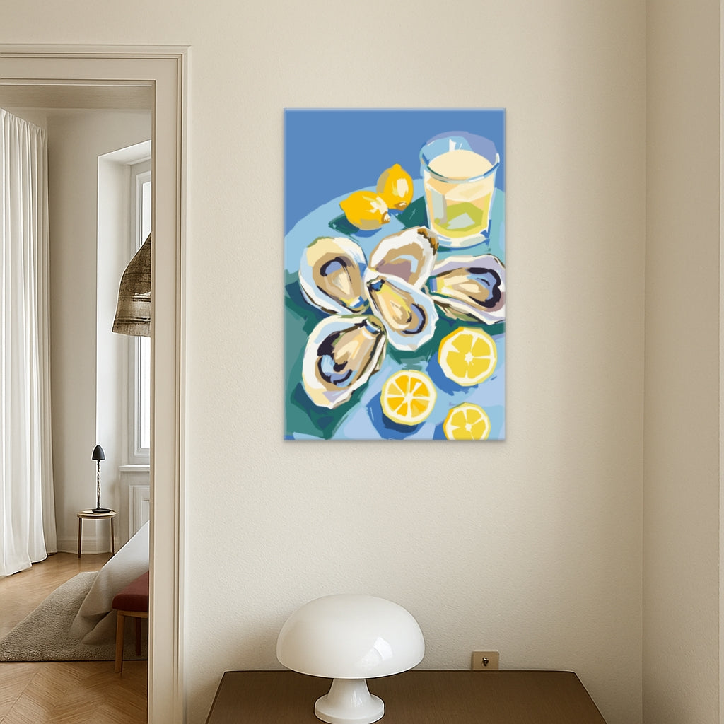 Austern & Zitronen - Malen nach Zahlen