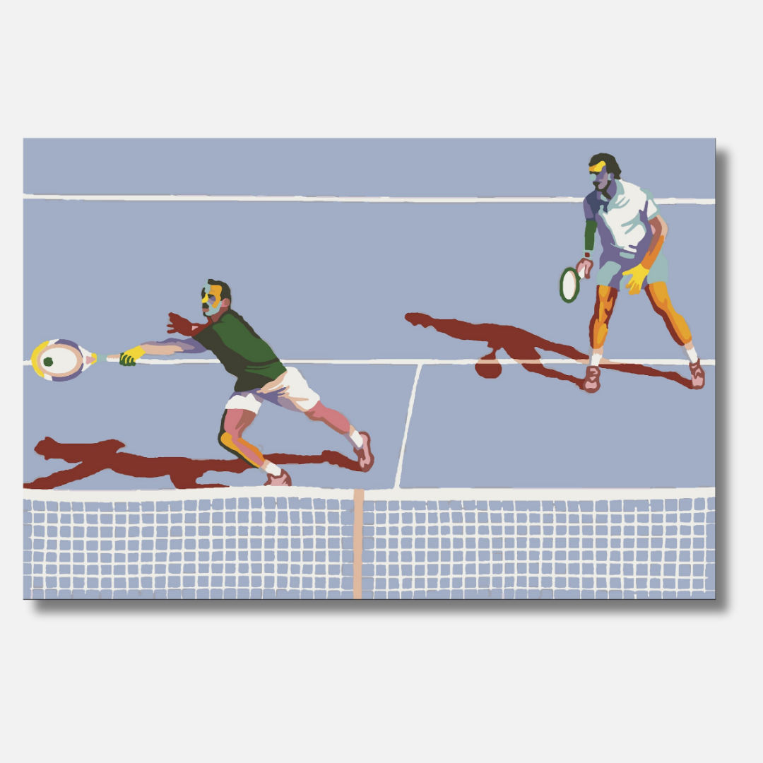 Let's play some tennis blue - Malen nach Zahlen