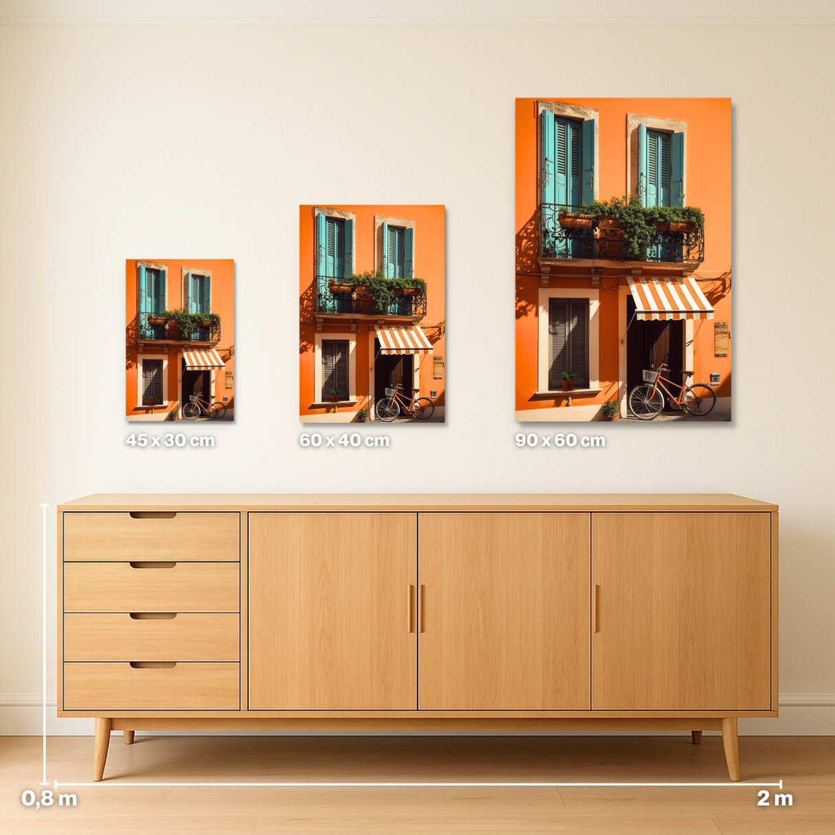 Terracotta Balcony - Malen nach Zahlen