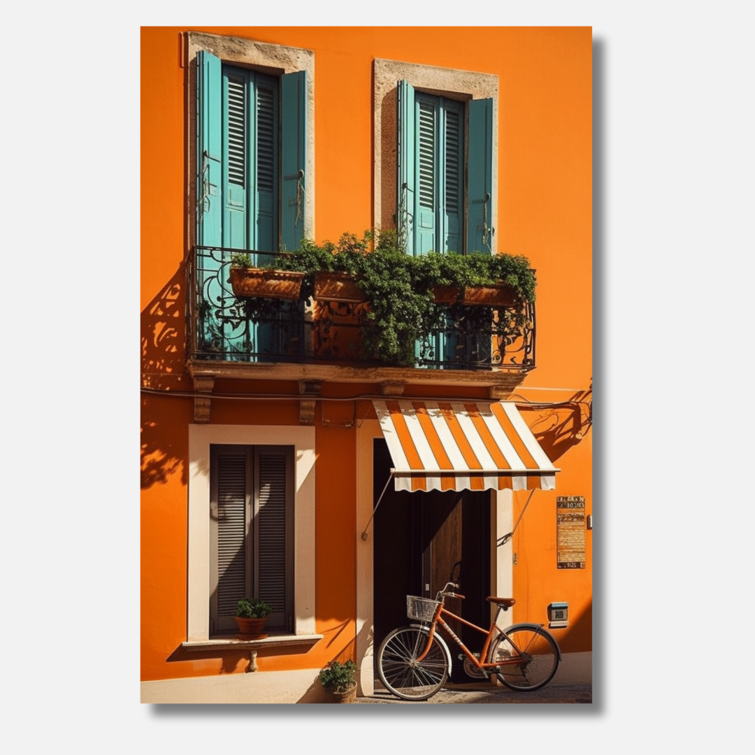 Terracotta Balcony - Malen nach Zahlen