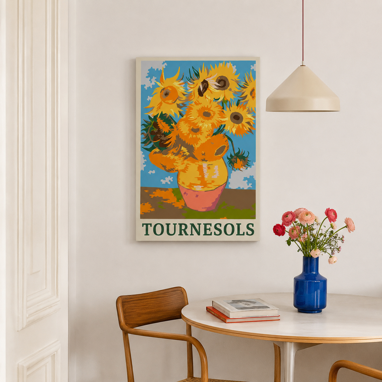 Tournesols Van Gogh Malen nach Zahlen Erwachsene – Sonnenblumen Malset als Wandgemälde, hochwertiges DIY Malen nach Zahlen