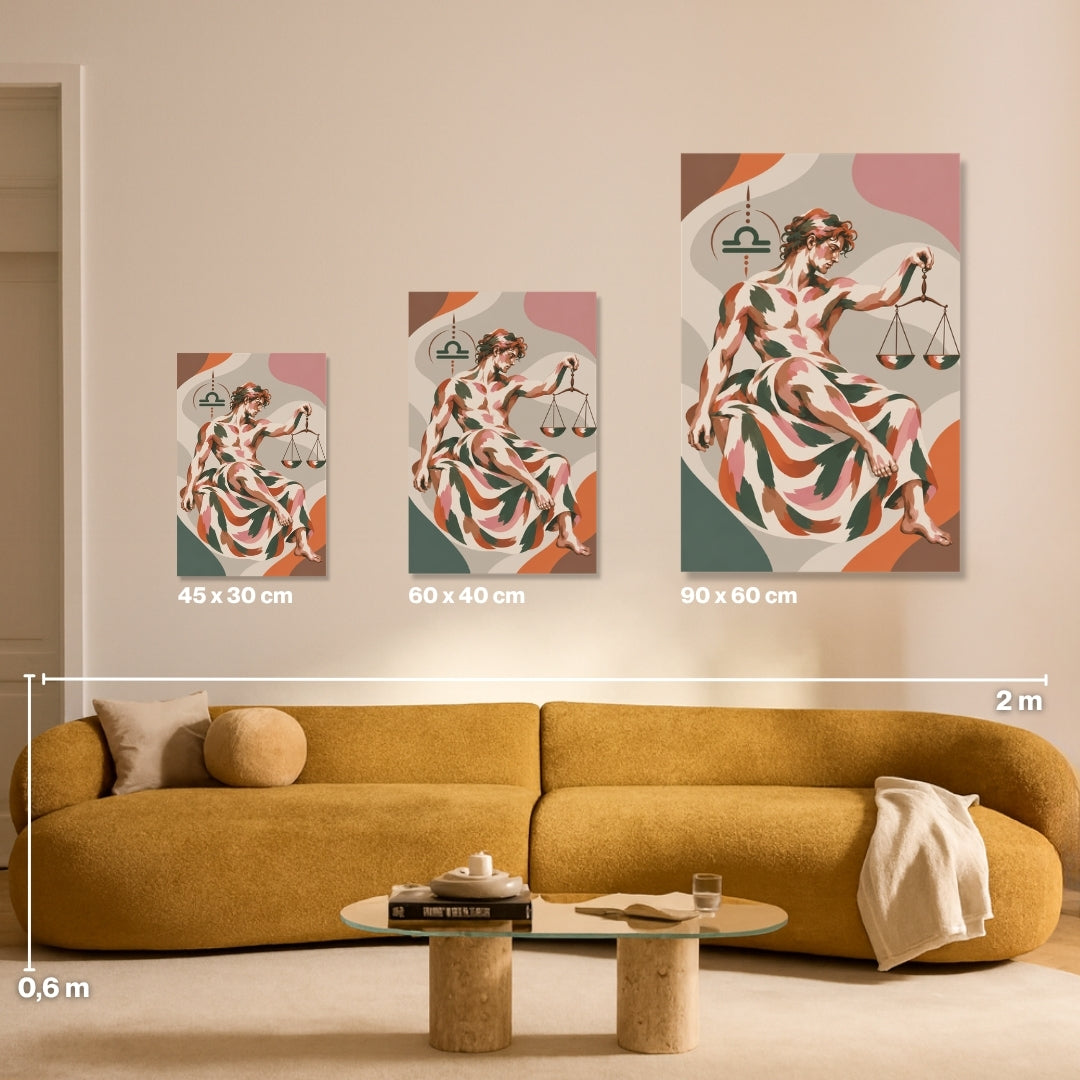 Malen nach Zahlen für Erwachsene-Waage: Größenvergleich Leinwand 45x30, 60x40, 90x60 / Habitus DIY Malset