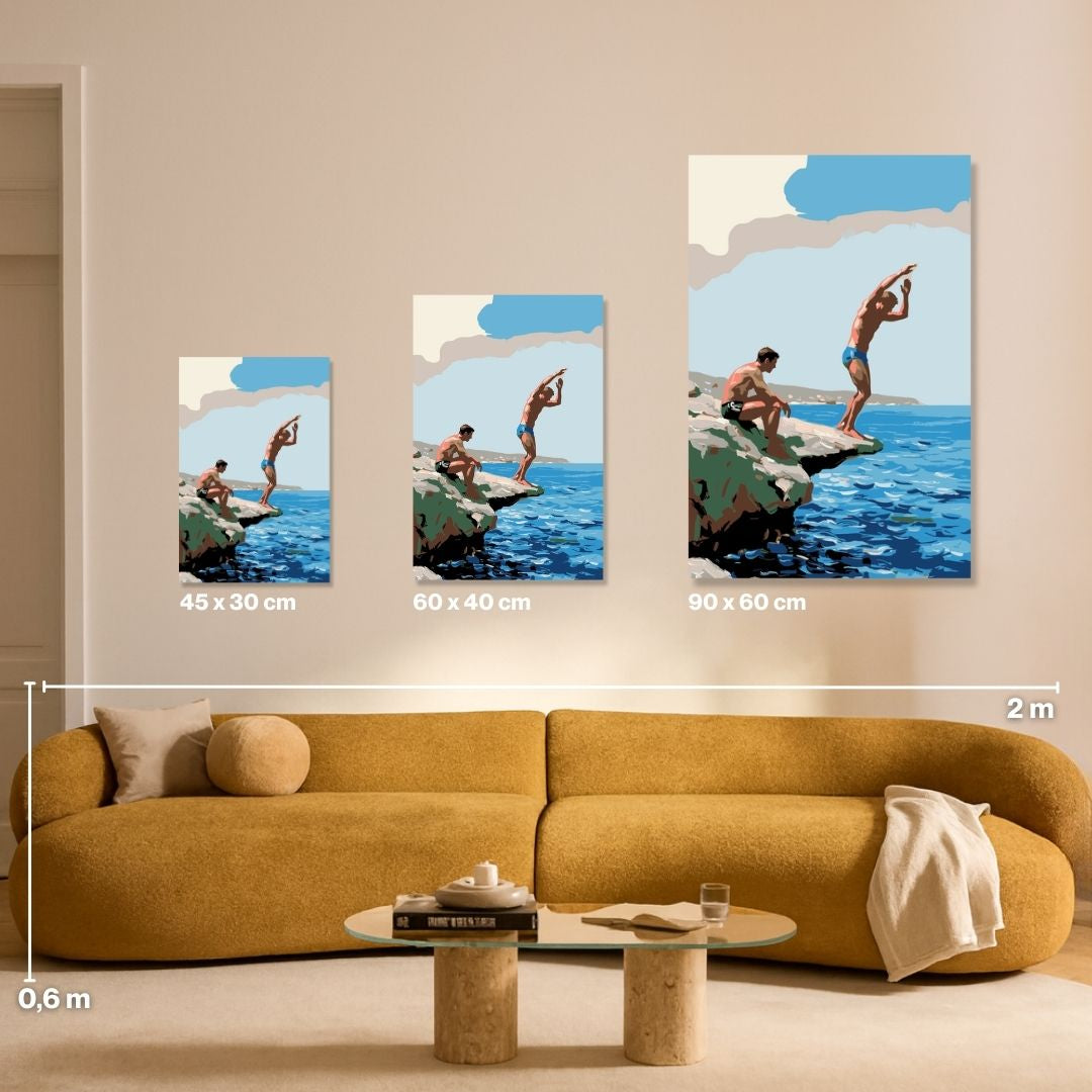 Into Blue - Malen nach Zahlen