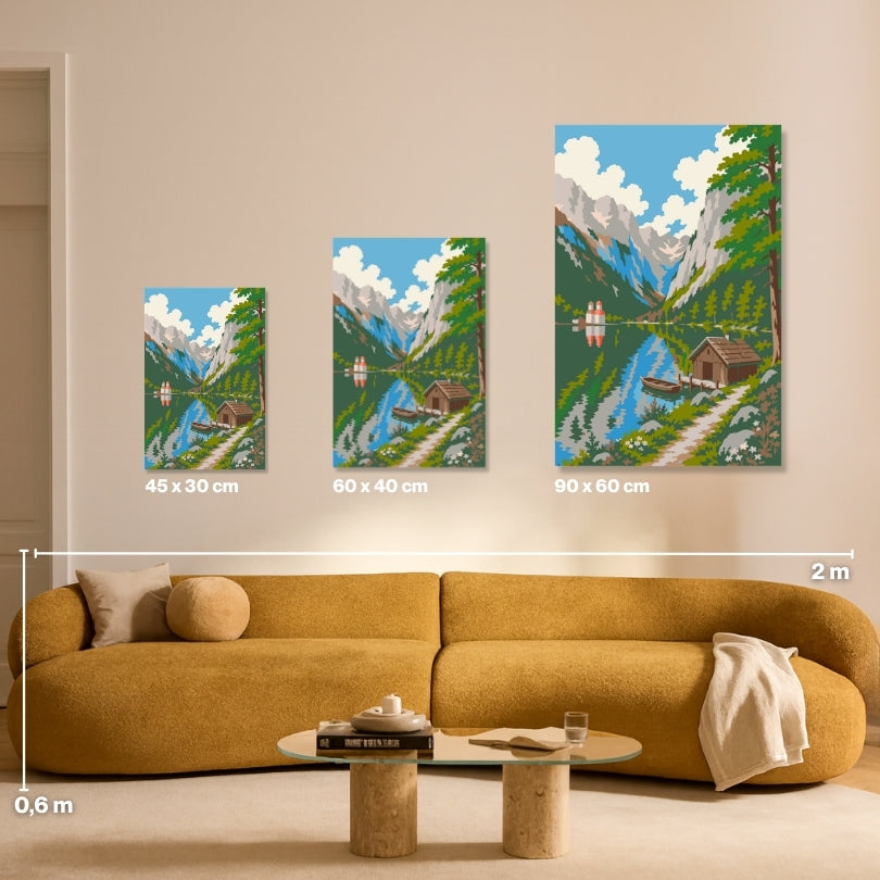 Mountain Mirror - Malen nach Zahlen